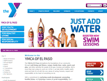 Tablet Screenshot of elpasoymca.org